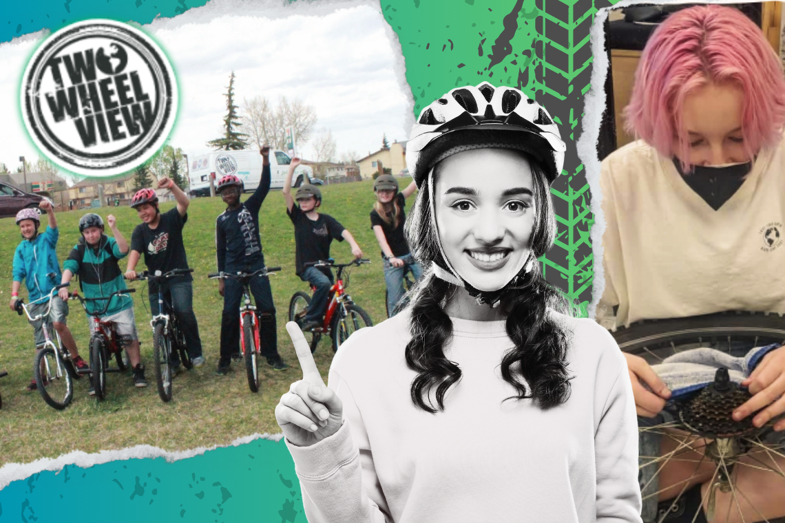 Two wheel view CN banner