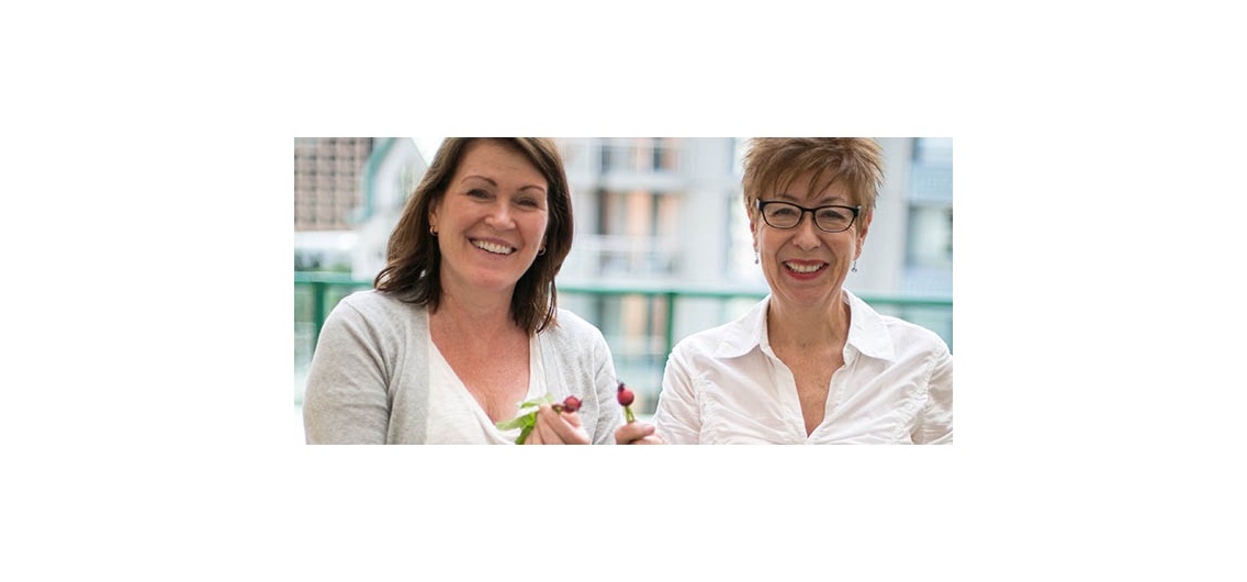 From left, Mary Lu Merritt and Marion Tompkins say they helped organize a herb garden at their Eau Claire condo in an effort to create a better sense of community and to 'get their hands dirty.' Photo by Michelle Hofer/For CREB®Now
