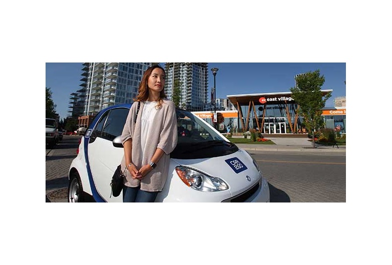 Jennifer Lee, 21, has primarily used transit to get around Calgary since moving to the city two years ago. She says she has no plans to own a car, insteading using Car2go when necessary. Photo by Wil Adruschak/For CREB®Now