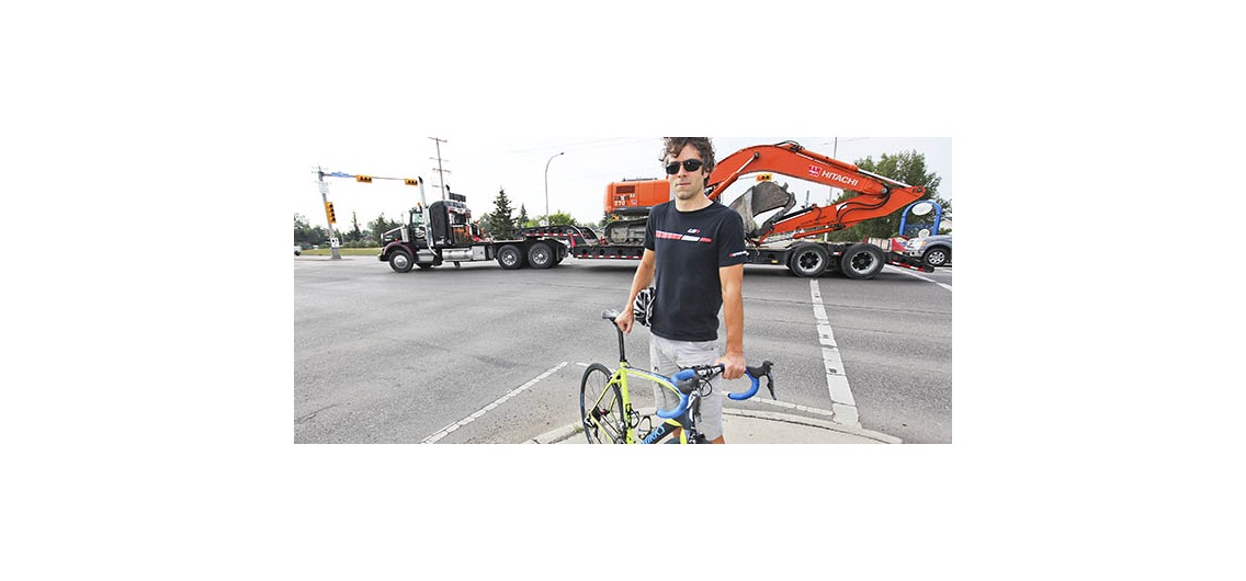 Having had a few run ins with motorists Nick Lynem, owner of Cranked bike shop in Airdrie, is a proponent the bike lane system implemented in Calgary. Other rural regions, including Red Deer and Cochrane have proposed bike lane systems during roadway upgrades.
Photo by Carl Patzel