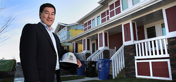 Habitat for Humanity Southern Alberta president and CEO Gerrad Oishi says this past September, his organization helped provide 14 families with keys to homes in Qualico Developments’ Redstone project in the northeast. Photo by Wil Andruschak/for CREB®Now