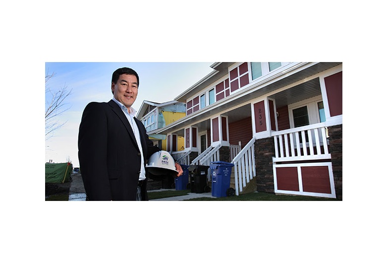Habitat for Humanity Southern Alberta president and CEO Gerrad Oishi says this past September, his organization helped provide 14 families with keys to homes in Qualico Developments’ Redstone project in the northeast. Photo by Wil Andruschak/for CREB®Now