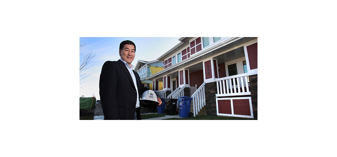 Habitat for Humanity Southern Alberta president and CEO Gerrad Oishi says this past September, his organization helped provide 14 families with keys to homes in Qualico Developments’ Redstone project in the northeast. Photo by Wil Andruschak/for CREB®Now