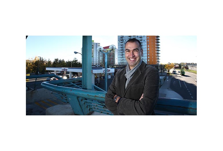 Francisco Alaniz Uribe, co-manager of the Urban Lab Research Group in the Univeristy of Calgary’s faculty of Environmental Design, says transit-orientated communities are one way Calgary can look to reduce its carbon footprint. Photo by Wil Andruschak/For CREB®Now.