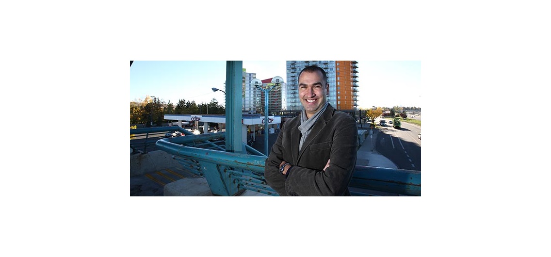 Francisco Alaniz Uribe, co-manager of the Urban Lab Research Group in the Univeristy of Calgary’s faculty of Environmental Design, says transit-orientated communities are one way Calgary can look to reduce its carbon footprint. Photo by Wil Andruschak/For CREB®Now.