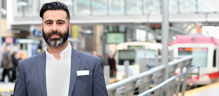 Calgary Transit senior transit planner Asif Kurji says everyone is a pedestrian, thus reinforcing the need for a strategy around it. Photo courtesy Calgary Transit.