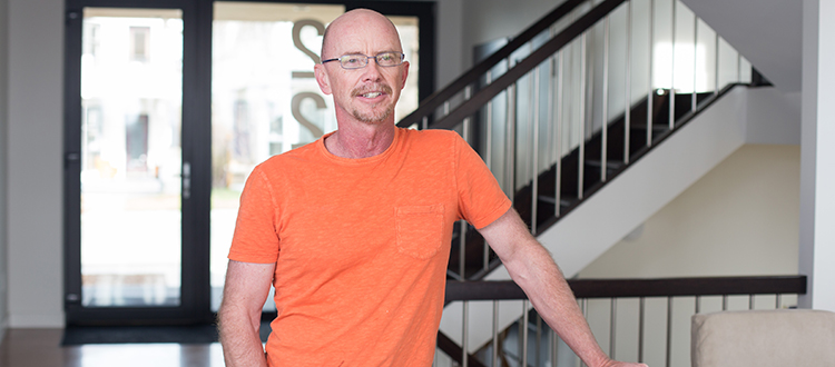 Homeowner Chris Stevenson has spent the last five years building his net-zero home in southwest Calgary. Photo by Adrian Shellard/For CREB®Now.