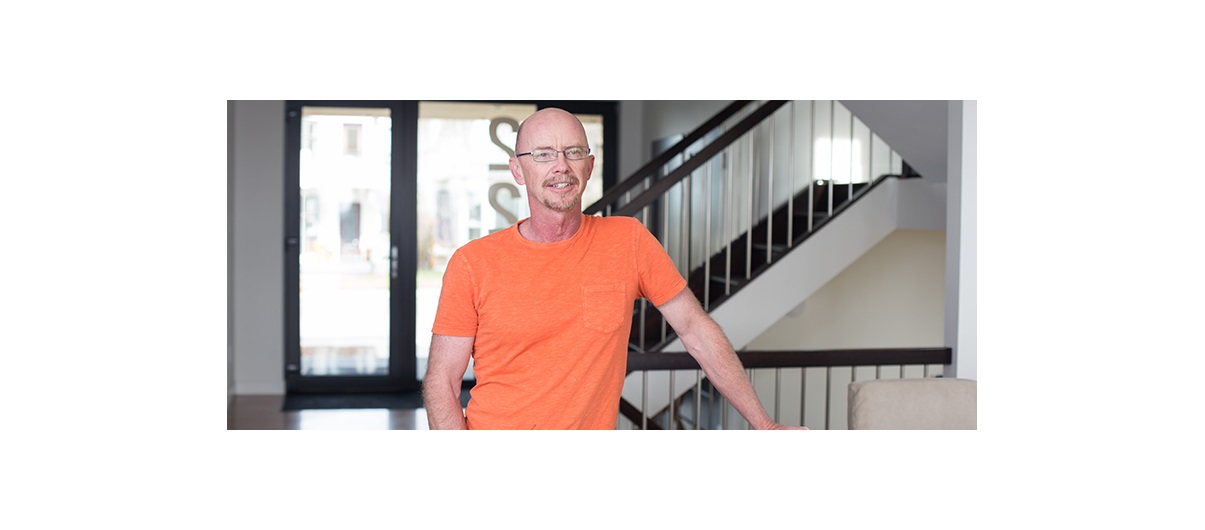 Homeowner Chris Stevenson has spent the last five years building his net-zero home in southwest Calgary. Photo by Adrian Shellard/For CREB®Now.