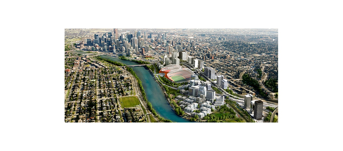 CalgaryNEXT would include a 
19,000 seat arena/event centre and a 30,000-seat ‘multi-sport fieldhouse stadium.'