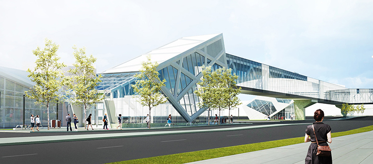 The new bridge over Macleoad Trail at 61st Avenue S.W. will include accessibility features such as elevators and escalators, have a covered four-metre walkway and a connection directly into the second level of Chinook Centre. Illustration courtesy City of Calgary