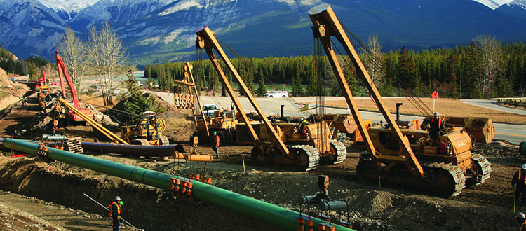 Kinder Morgan’s Trans Mountain line would increase access to Asian markets. Photo courtesy Kinder Morgan