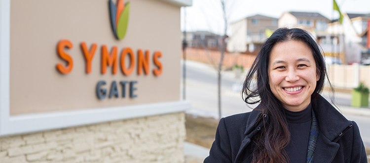 Brookfield Residential senior manager of strategic initiatives Grace Lui said it can take some communities in Calgary decades
before the first residents move in. Photo by Michelle Hofer/For CREB®Now