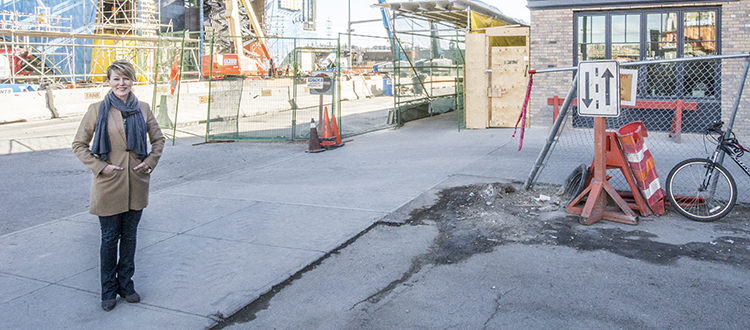 Calgary Municipal Land Corp.’s Susan Veres said a new partnership between her organization and the Calgary Stampede will help develop a grander and more walkable Stampede Park. Photo by Cody Stuart/Managing Editor