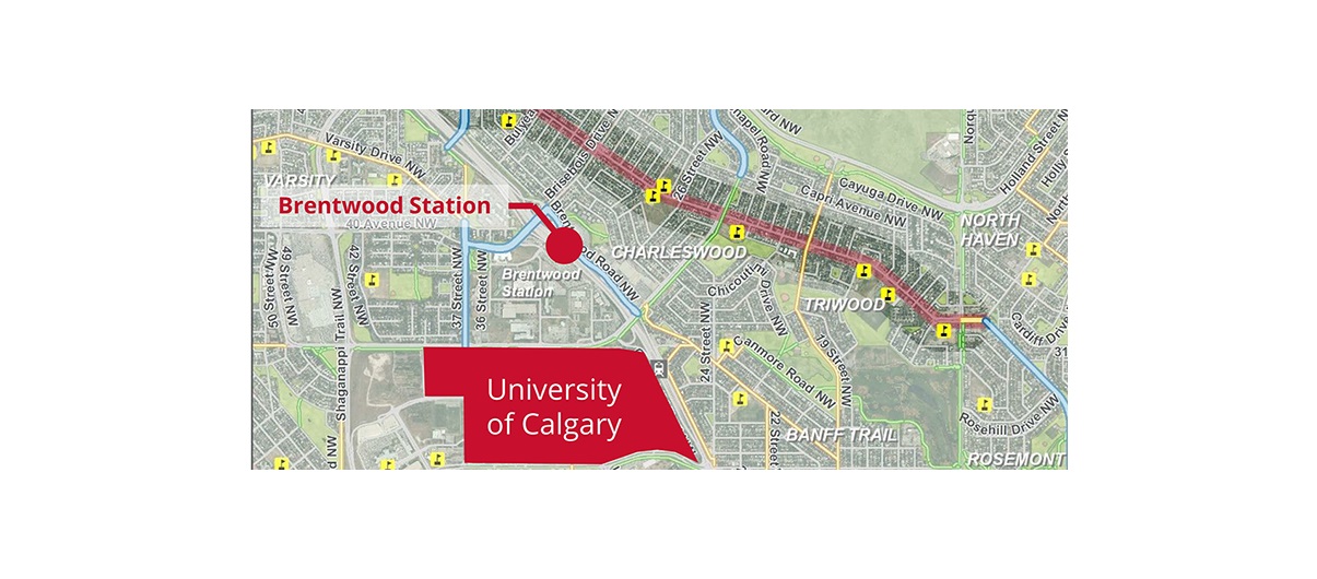 Some Calgarians are concerned changes to bike paths along Northland Drive and Cambrian Drive/10th Street N.W. will increase traffic and parking woes in the area. Illustration courtesy City of Calgary.