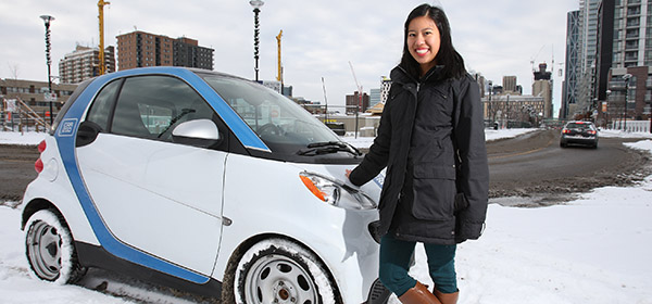 Car2Go community marketing manager Amanda Lam says the company's number of registered users has increased from 36,000 in 2012 to 88,000 in 2015. Photo by Wil Andruschak/for CREB®Now