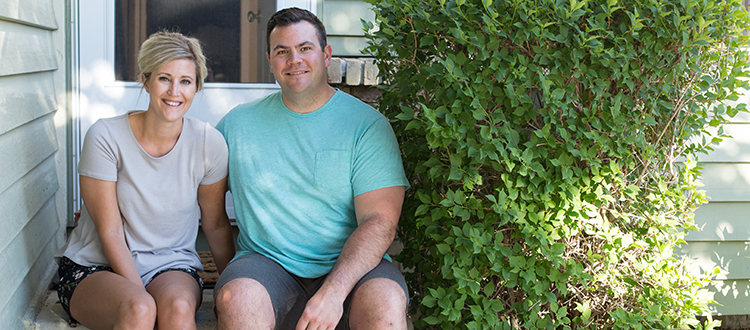 Lisa and Booker Zaytsoff said saving and doing their research paid off when buying their first home. Photo by Michelle Hofer/For CREB®Now