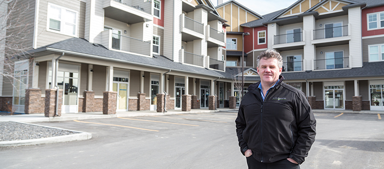 LaVita Properties president Tony Robinson said the live/work units at the Trading Post project in Cochrane have been so popular that the company is planning a similar project in the Fireside community. Photo by Michelle Hofer/For CREB®Now.