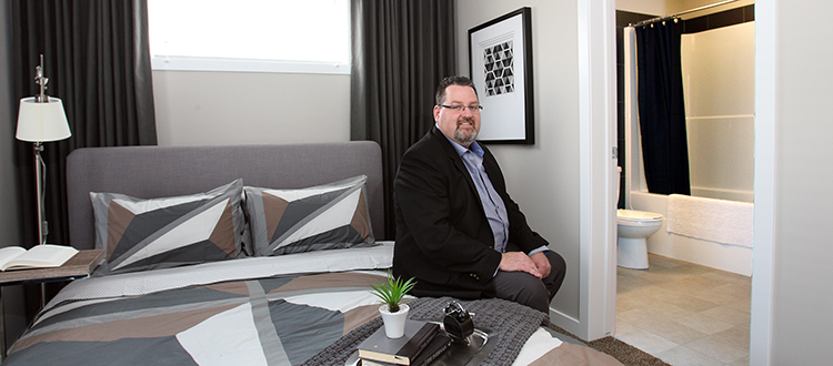 Duanne Addy, creative director of project development at Jayman Built, at Carnaby Heights. Photo by Wil Andruschak/for CREB®Now