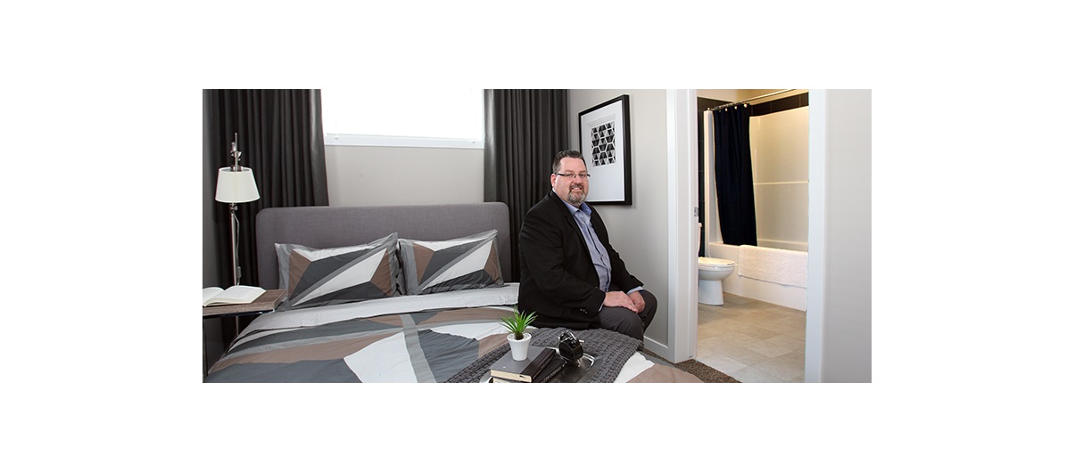 Duanne Addy, creative director of project development at Jayman Built, at Carnaby Heights. Photo by Wil Andruschak/for CREB®Now