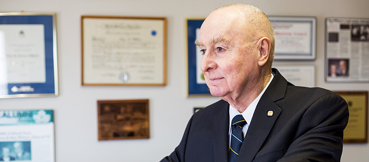 Roy Wilson, who served as CREB®’s president in 1961, remembers everything being smaller back then – the city, the industry and the board. Photo by Michelle Hofer/For CREB®Now