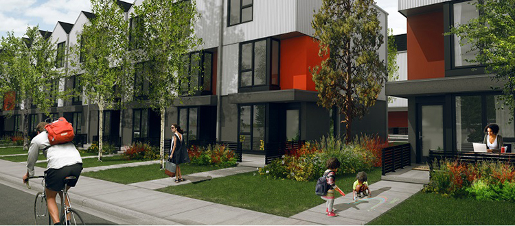 ARRIVE at Bowness will include a mix of attainable homes and market-priced units. Illustration courtesy Attainable Homes Calgary Corp.