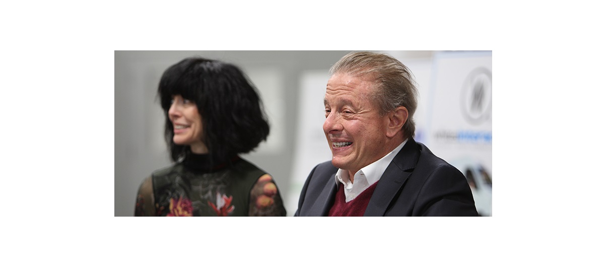 From left, Calgary Film Centre general manager Erin O'Connor and Paul Bronfman, CEO of William F. White International, which is the country’s largest TV and film industry equipment provider and the centre's main tenant. Photo by Wil Andruschak/for CREB®Now