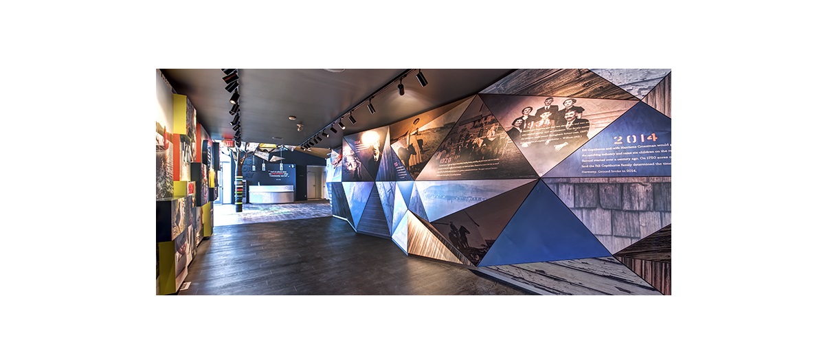 The new 3,700- square-foot Discovery Centre in Harmony features a dozen interactive exhibits, including the first display of the Mickelson National Golf Club, with hole-by-hole descriptions and special Phil Mickelson memorabilia. Photo courtesy Harmony.