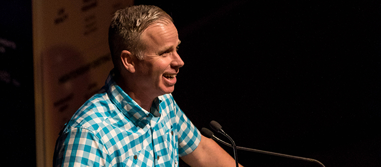 Comedian Gerry Dee emceed the 2016 ROAR Awards where five members of the Calgary real estate industry walked away with top honours.