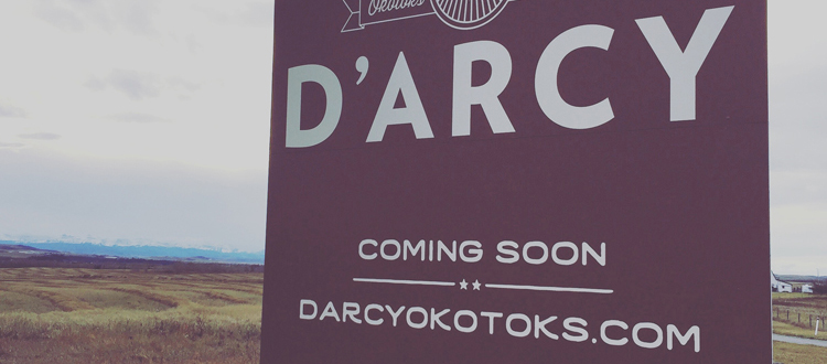The 113-hectare D’Arcy development by United Communities in Okotoks will be bounded on the north by the town boundary, on the south by Sandstone Gate, on the east by Northridge Drive, and on the west by the D’Arcy Ranch golf course. Photo courtesy United Communities.