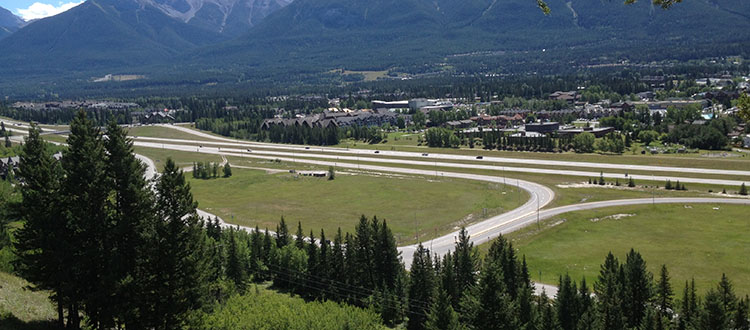 The Town of Canmore is planning to look at three proposals that would turn the four-acre (1.6 hectare) Moustache Lands site into employee housing and/or purpose-built rentals. Photo courtesy Town of Canmore.