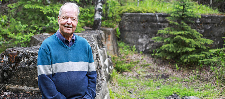 Clair J Cote Jr. currently lives in Canmore, where he retired after working in the Calgary real estate industry for decades. Photo by Michelle Hofer/for CREB®Now