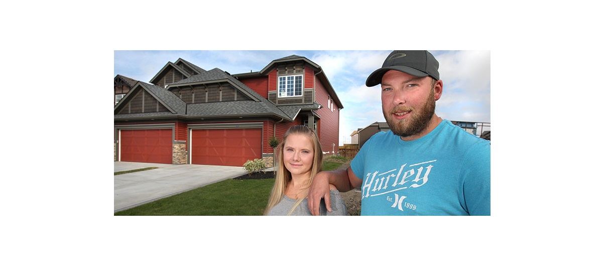 Jennifer Weisgerber and Ian Muller rented a townhome in Okotoks for five years before building a three-bedroom home in Auburn Bay last January. Photo by Wil Andruschak/For CREB®Now
