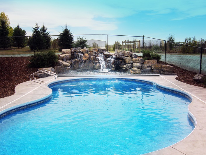 Although they are a novelty in Calgary due to our short summers, pools can add value to a property. Photo courtesy of Oasis Pools & Spas Ltd.