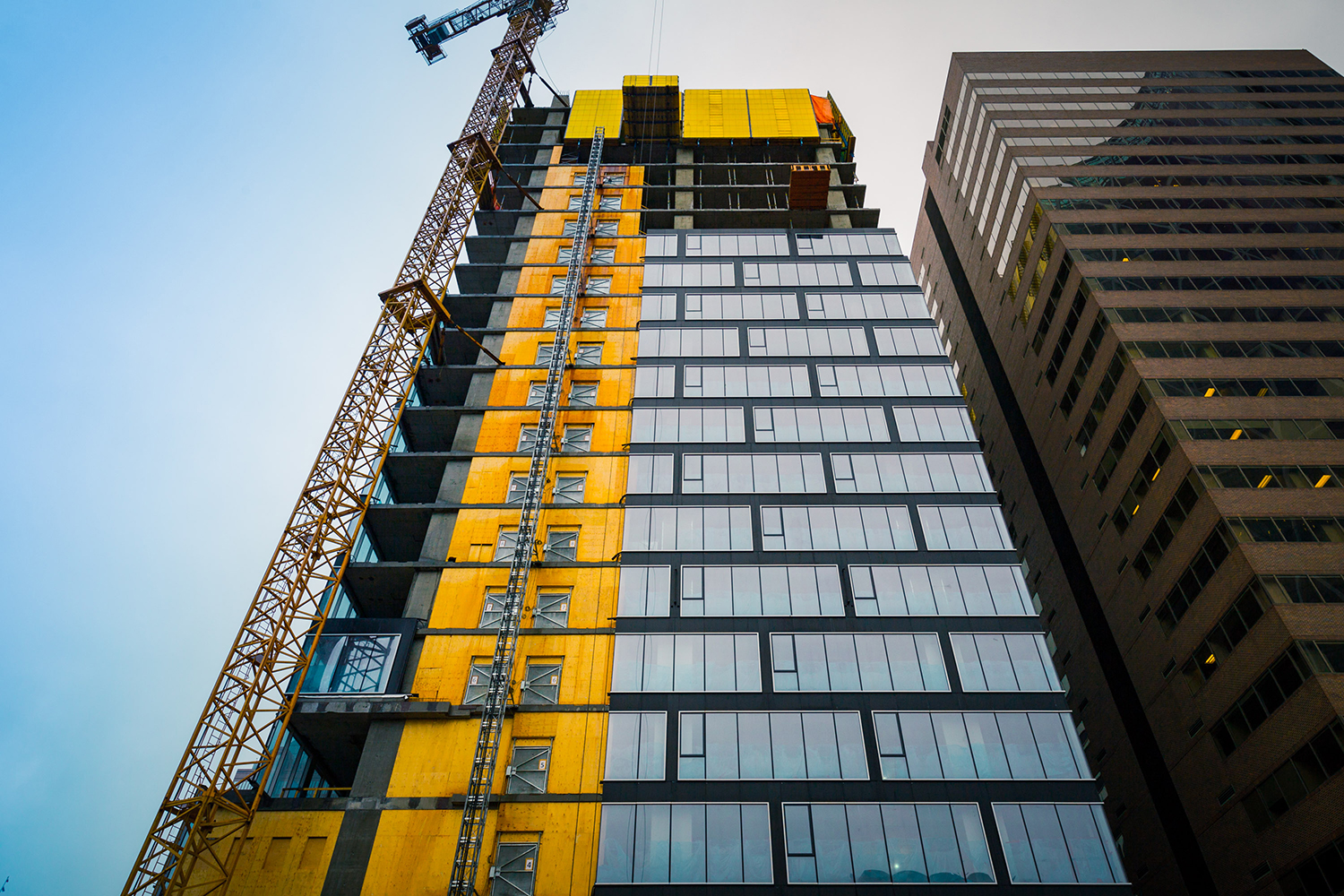Telus Sky is one of three new office towers currently under construction in Calgary’s downtown. Photo by Jesse Yardley / For CREB®Now