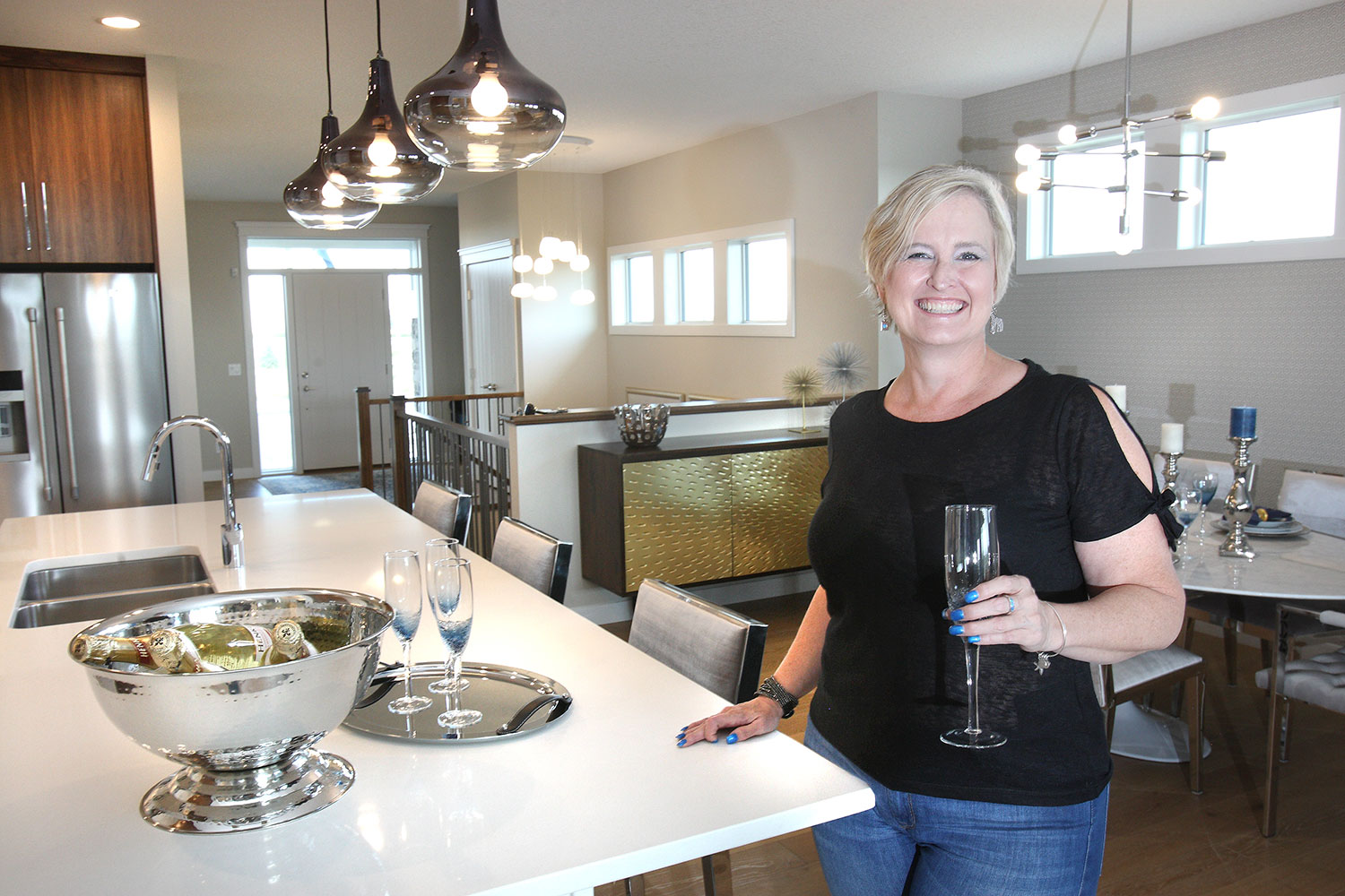 Patti Clarkson, 54, purchased a new bungalow villa in Harmony in an effort to plan for potential mobility issues many years down the road.
Wil Andruschak / For CREB®Now