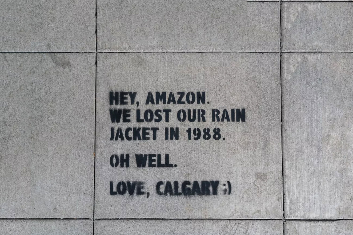 Calgary Economic Development’s media campaign included chalk art around Amazon’s current Seattle HQ.
Courtesy Calgary Economic Development 