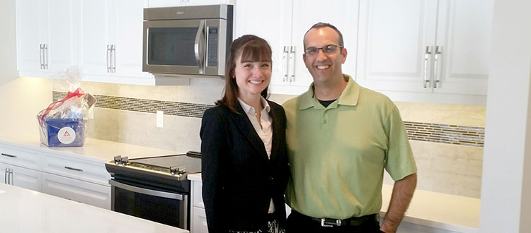 Hughes Lefebvre and Rachel Malone love the unique layout of their new Trico Garden Series home in Redstone. Photo courtesy Rachel Malone