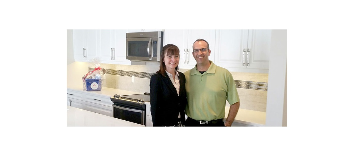 Hughes Lefebvre and Rachel Malone love the unique layout of their new Trico Garden Series home in Redstone. Photo courtesy Rachel Malone