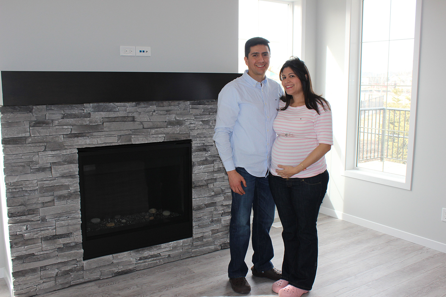 Maria Rocha Gil and Javier Gonzalez, recently purchased a 2,600 square foot house in Silverado. Photo by Andrea Cox / For CREB®Now
