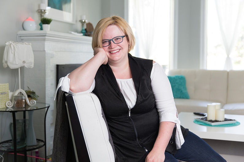 Jamie Dunsdon wasn’t sure she could afford to buy a home, but after nine years of renting she made the leap and bought an affordable home in Highland Park. Photo by Adrian Shellard / For CREB®Now