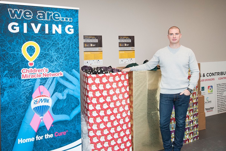 Calgary REALTOR® Matthew Morley founded the annual Coats for Calgary jacket drive, which is now in its seventh year.
Cody Stuart / CREB®Now