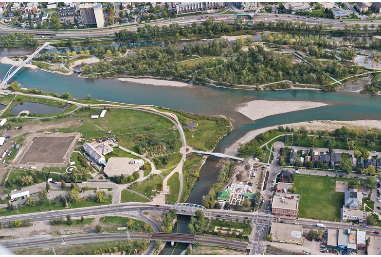 Fort Calgary is located at the confluence of the Bow and Elbow Rivers – where the city's storied history began.
Courtesy Calgary Municipal Land Corporation