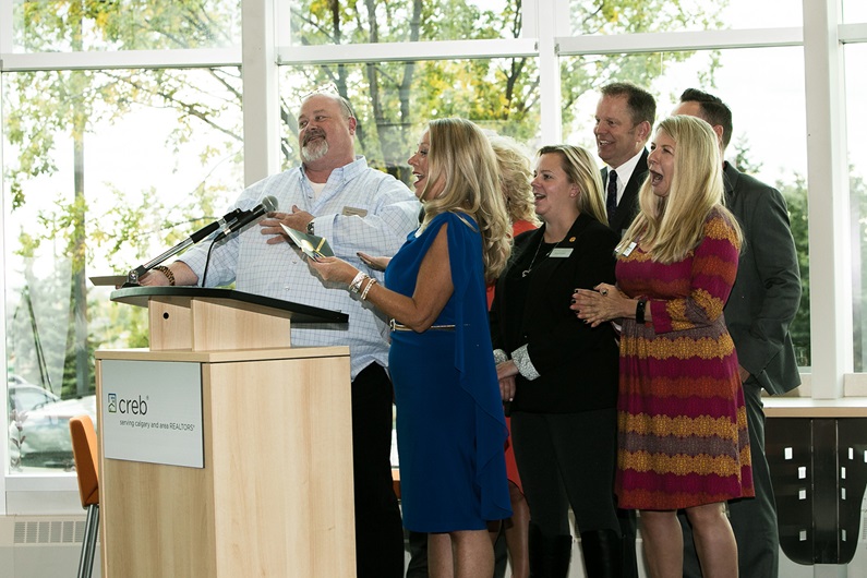 L-R: Rob Campbell, CREB® Charitable Foundation President; Aneve MacKay-Lyons, CREB® Charitable Foundation Manager; Sharon Bercuson, CREB® Charitable Foundation Governor; Murray Scotton, CREB® Charitable Foundation Governor; Adrienne Moul, CREB® Charitable Foundation Immediate Past President.
Brad Saville / For CREB®Now