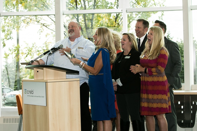  L-R: Rob Campbell, CREB® Charitable Foundation President; Aneve MacKay-Lyons, CREB® Charitable Foundation Manager; Sharon Bercuson, CREB® Charitable Foundation Governor; Murray Scotton, CREB® Charitable Foundation Governor; Adrienne Moul, CREB® Charitable Foundation Immediate Past President.
Brad Saville / For CREB®Now