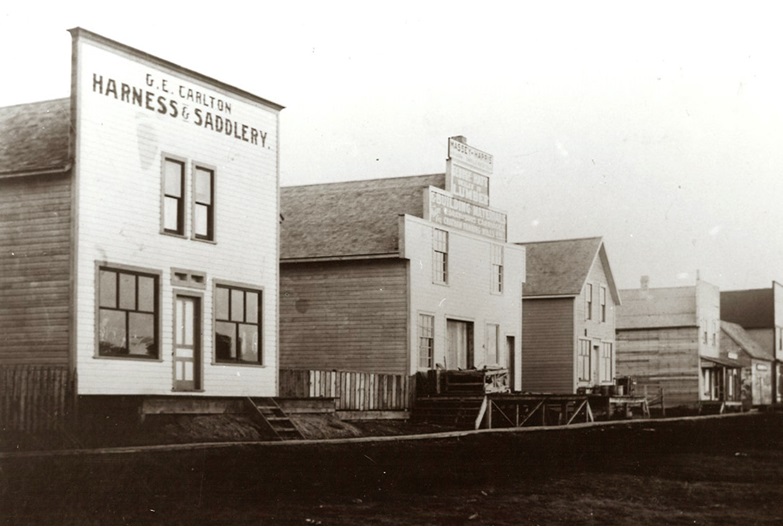 Airdrie’s main street circa 1904, when the city was little more than a tiny speck along the Calgary-Edmonton railway route.
Courtesy Nose Creek Valley Museum 