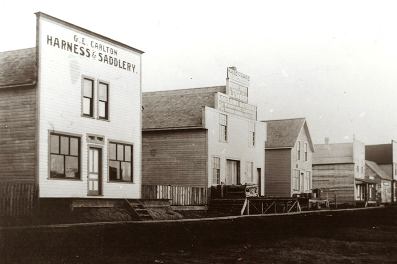 Airdrie’s main street circa 1904, when the city was little more than a tiny speck along the Calgary-Edmonton railway route.
Courtesy Nose Creek Valley Museum
