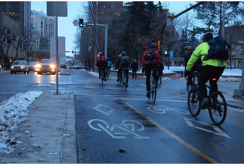 More and more Calgarians are hopping on their bikes to get around the city during the winter months, but some special preparations are necessary for successful cycling in the cold and snow.
Courtesy Bike Calgary