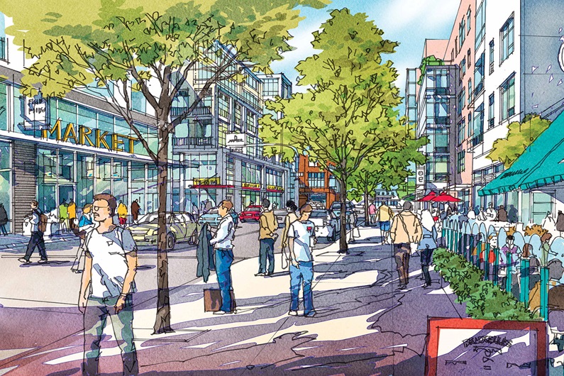 The proposed Anderson Station transit-oriented development would cover 19.9 acres and create a pedestrian-friendly urban village in the area.
Courtesy City of Calgary
