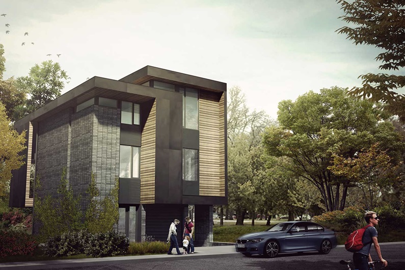 Building less than 10 homes per year, Capstone Custom Homes creates striking luxury residences.
Courtesy Nyhoff Architecture