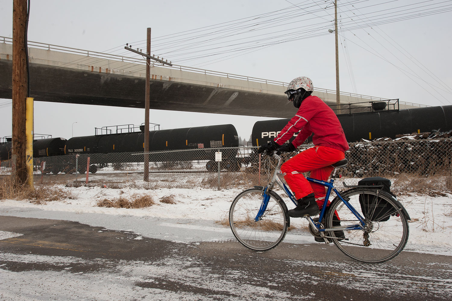 Aaron Stayner began commuting by bike three years ago and made the decision to ditch his daily drive for health and financial reason.
Cody Stuart / CREB®Now
